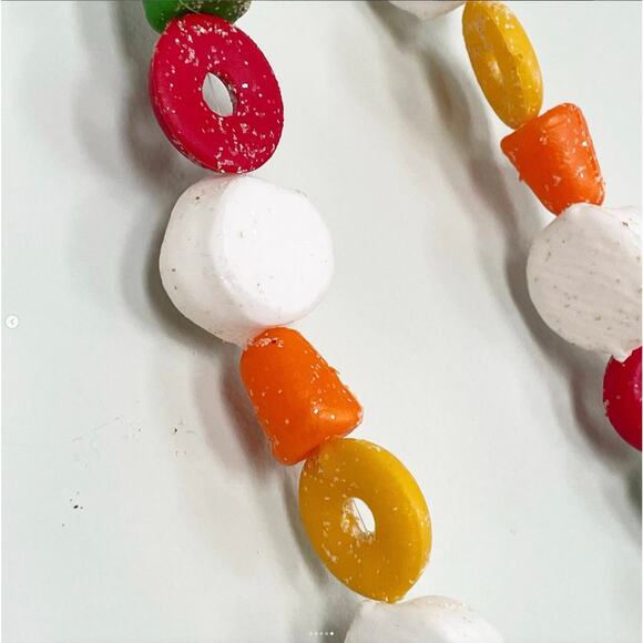 Vintage Christmas Plastic Blow Mold Sugar Candy Bead Garland Gumdrop Marshmallow - Picture 5 of 5